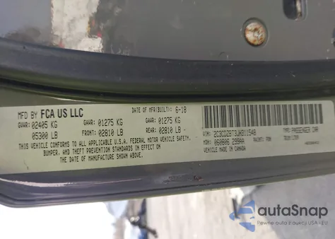 2018 Dodge Challenger R/T z USA, uszkodzony, nr VIN 2C3CDZBT3JH311548